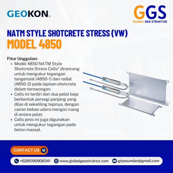 GEOKON NATM Style Shotcrete Stress (VW) Model 4850