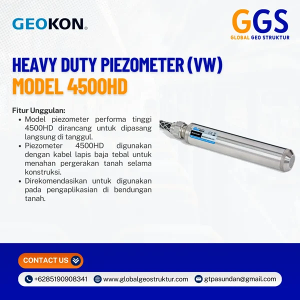 Geokon Heavy Duty Piezometer (VW) 4500HD