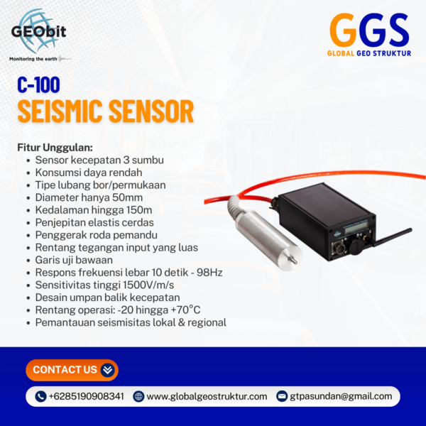GEOBIT Sensor Seismik C-100